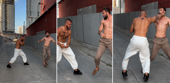 MMA dövüşçüleri sokakta birbirine girdi