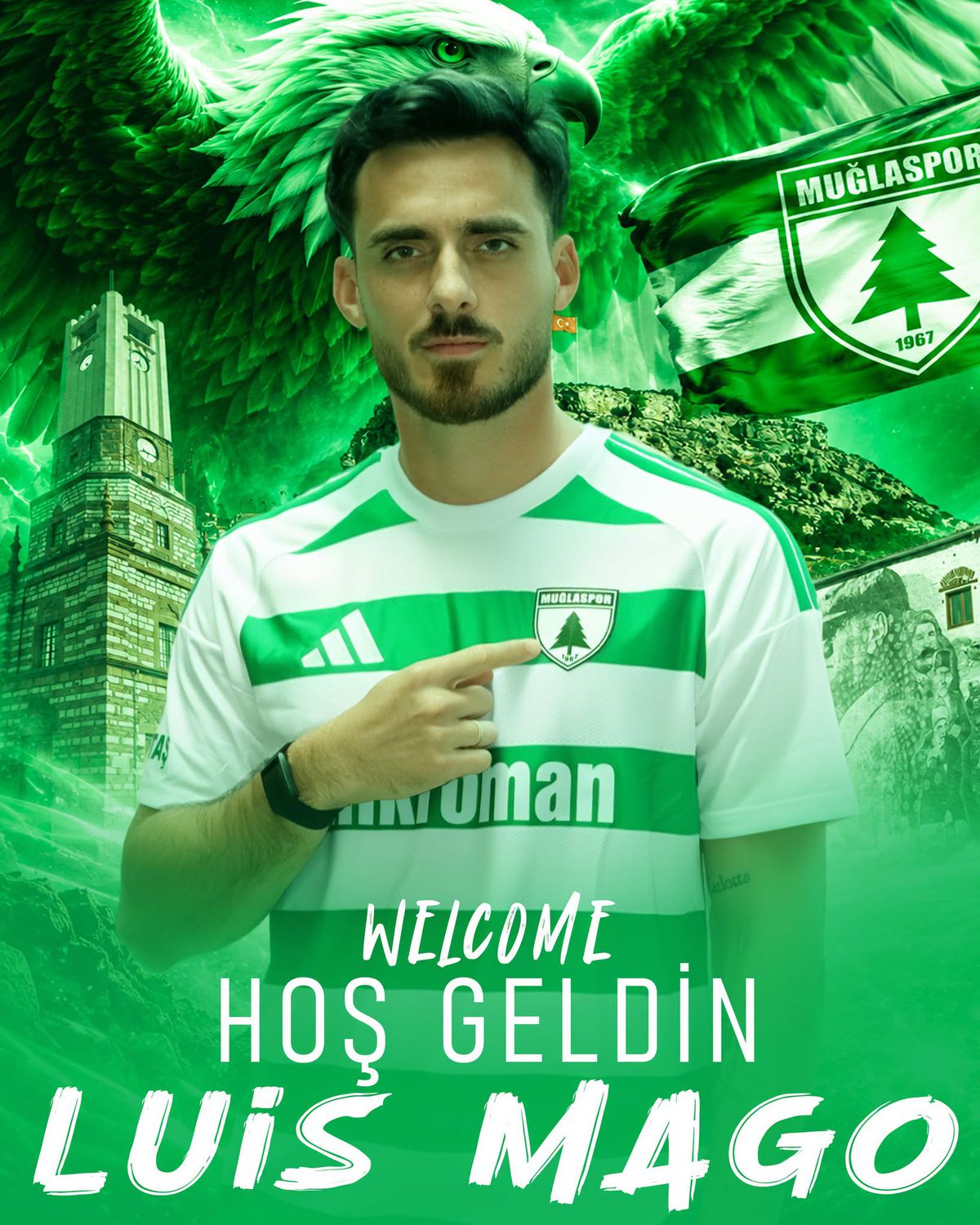 Muğlaspor, Venezuelalı Stoper Luis Del Pino Mago ile Sözleşme İmzaladı