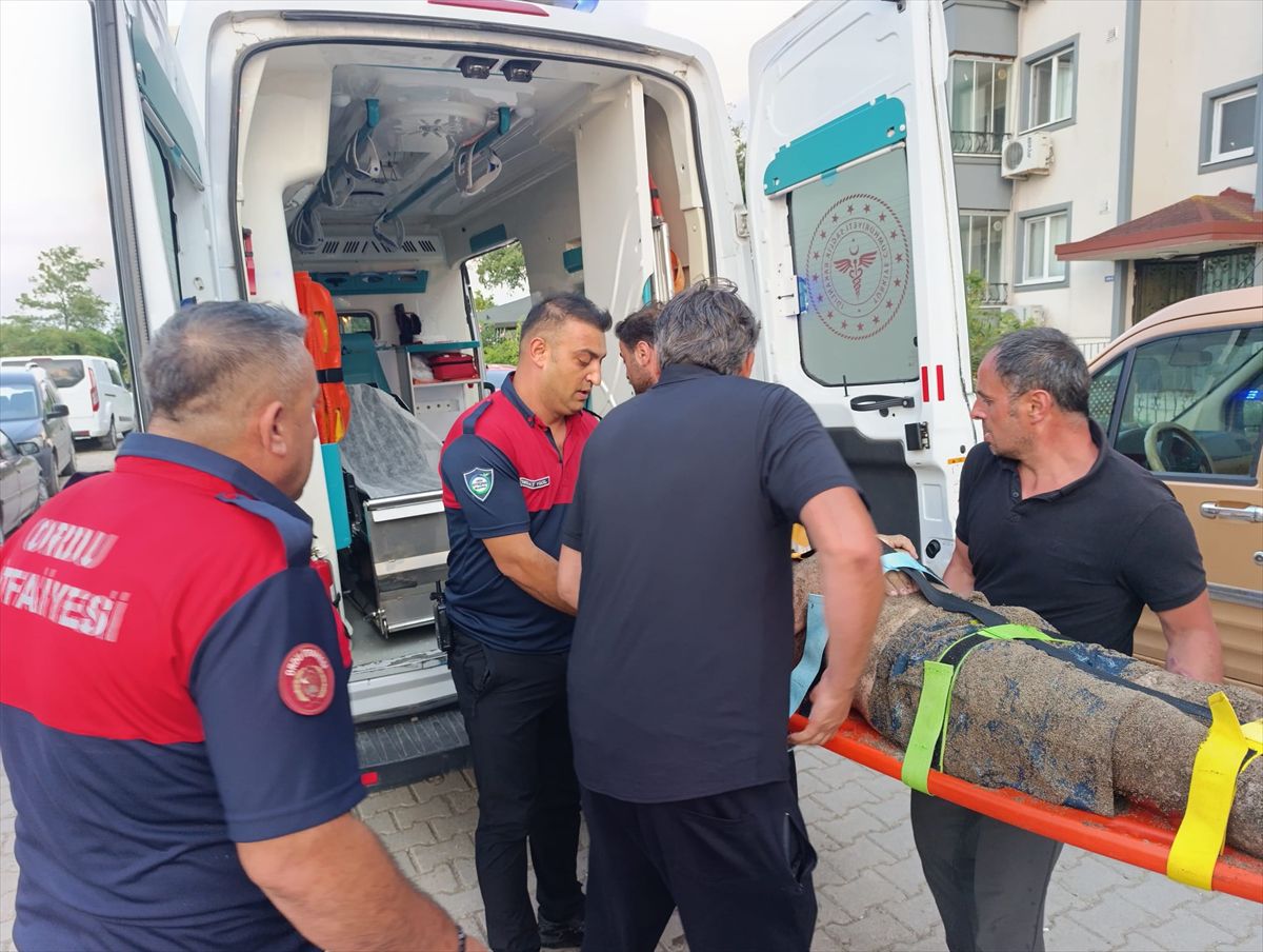 Ünye'de 3 arkadaş boğulma tehlikesi geçirdi