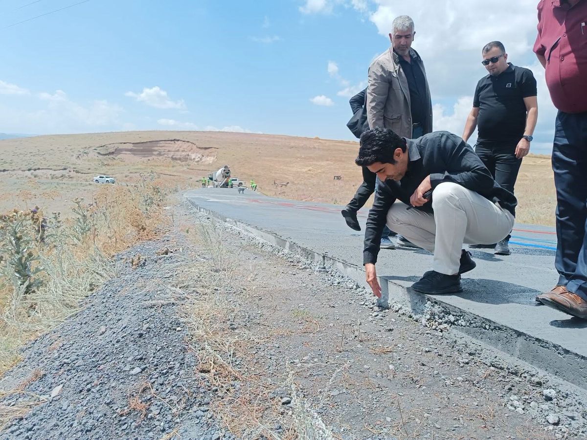 Kaymakam Aslantatar köy yollarında incelemelerde bulundu