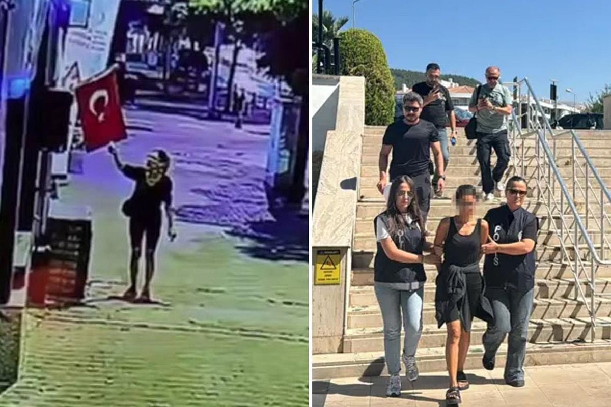 Ters kelepçe ile alındı! İşte bayrağımızı yakan o alçağın savunması