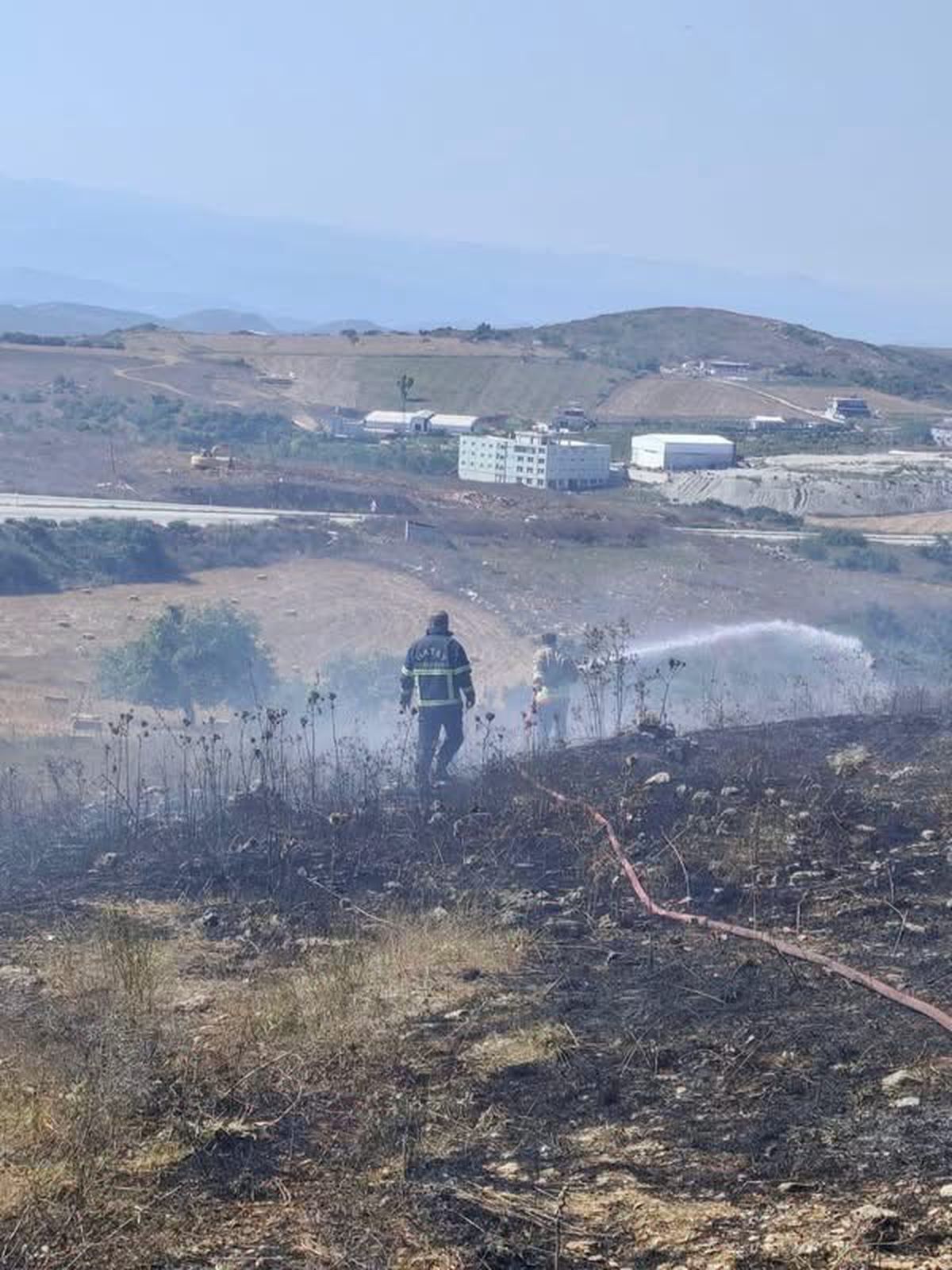 Yayladağı'nda Arazi Yangını Kontrol Altına Alındı