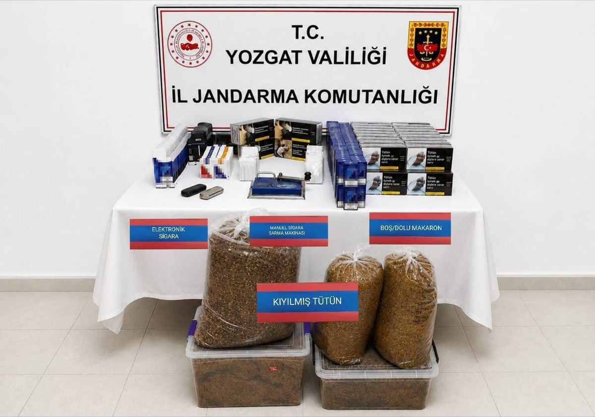 Yozgat'ta Kaçak Tütün Operasyonu