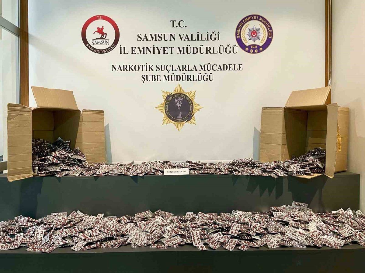 Atakum'da Rekor Uyuşturucu Operasyonu: 46 Bin Hap Ele Geçirildi