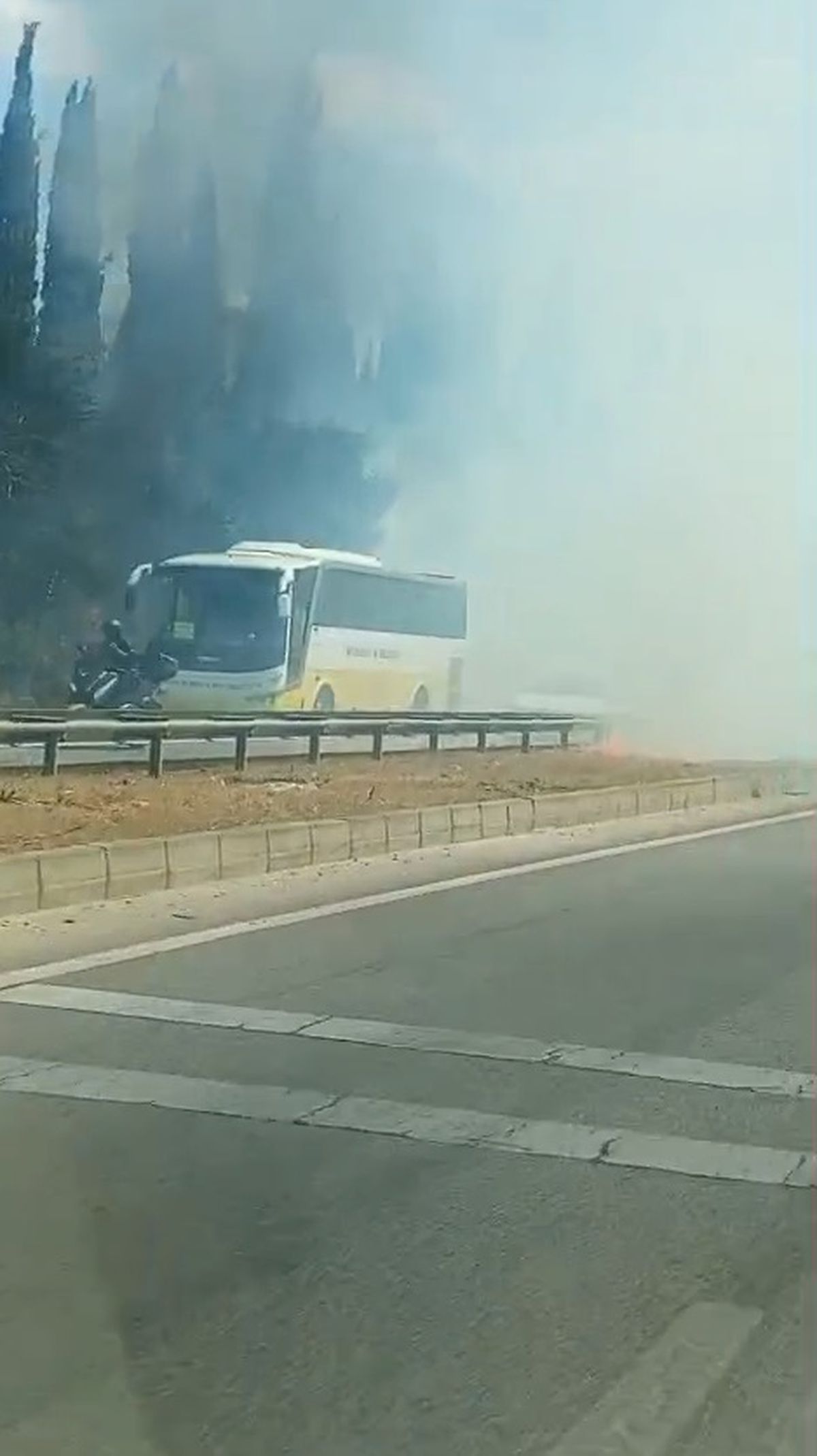 Bursa'da Anız Yangını: Trafik Kısa Süre Aksadı