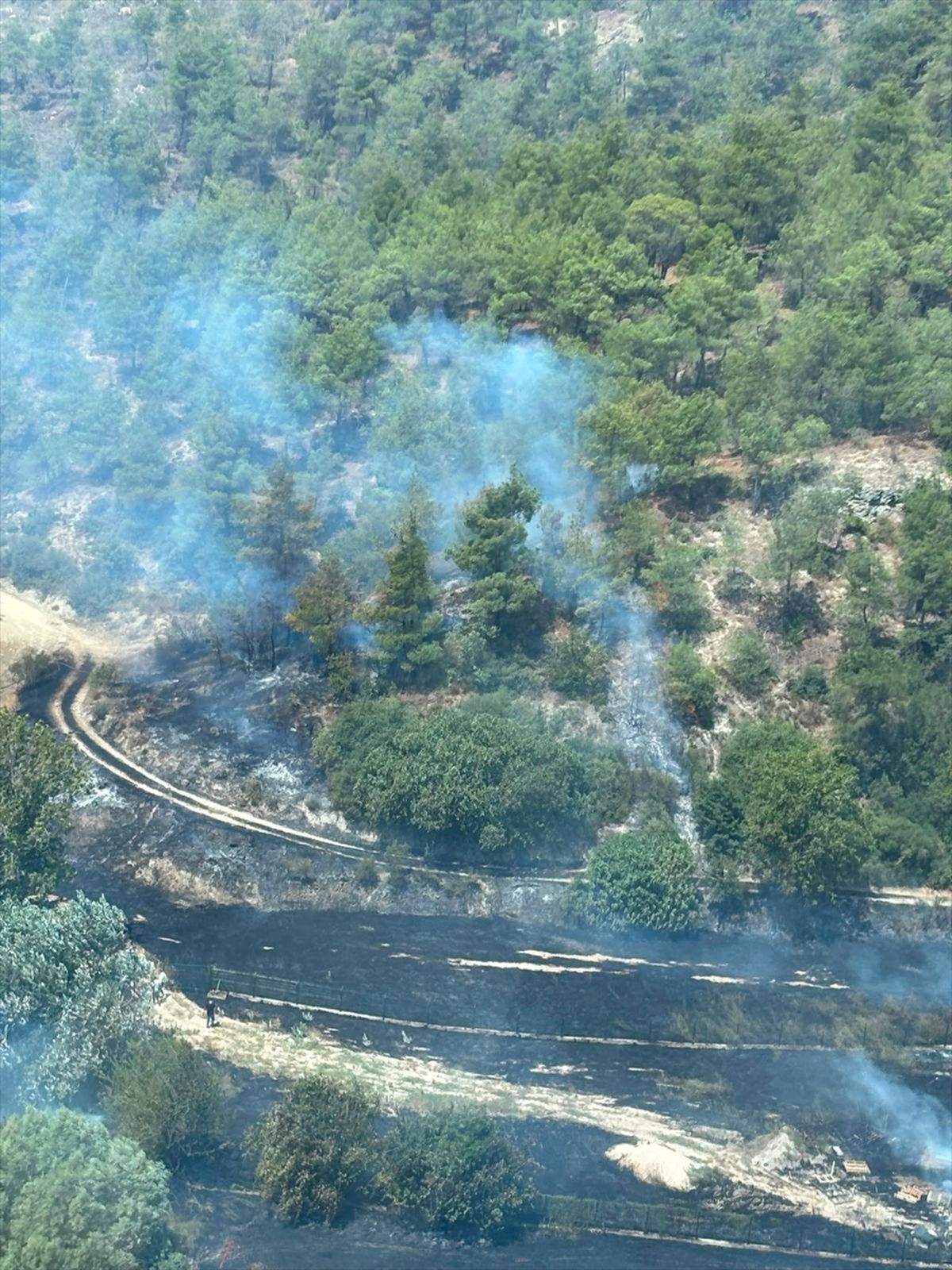 Osmaneli'nde Tarım Arazisinde Yangın Kontrol Altına Alındı