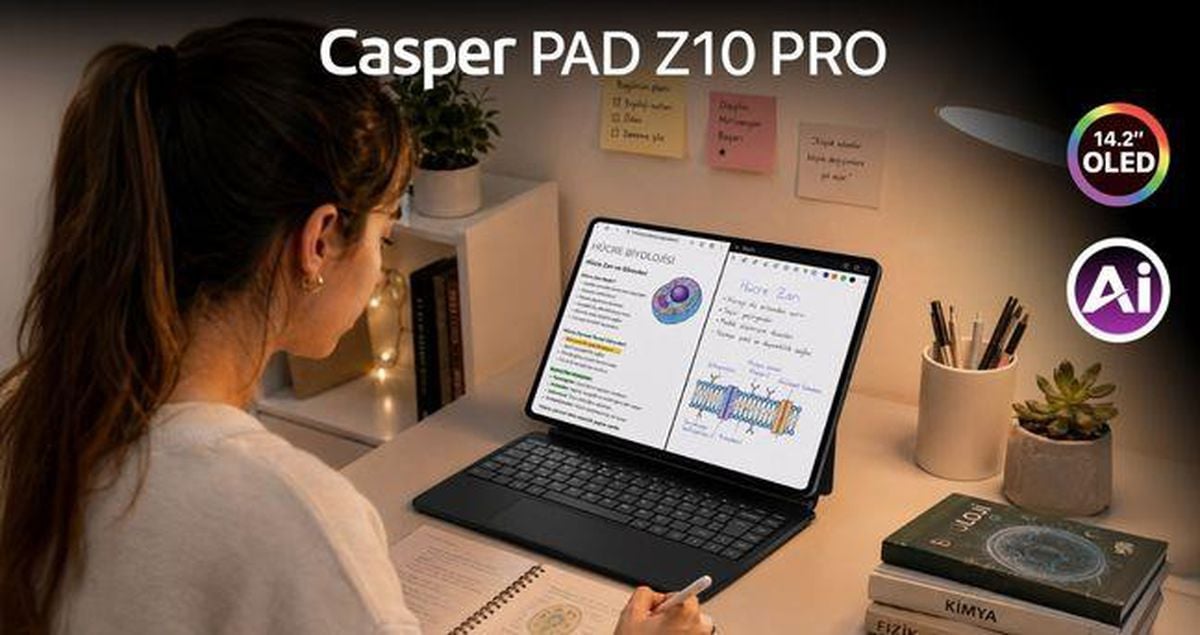 Büyük ekranda üretkenlik ve eğlence bir arada: Casper PAD Z10 Pro neler sunuyor?