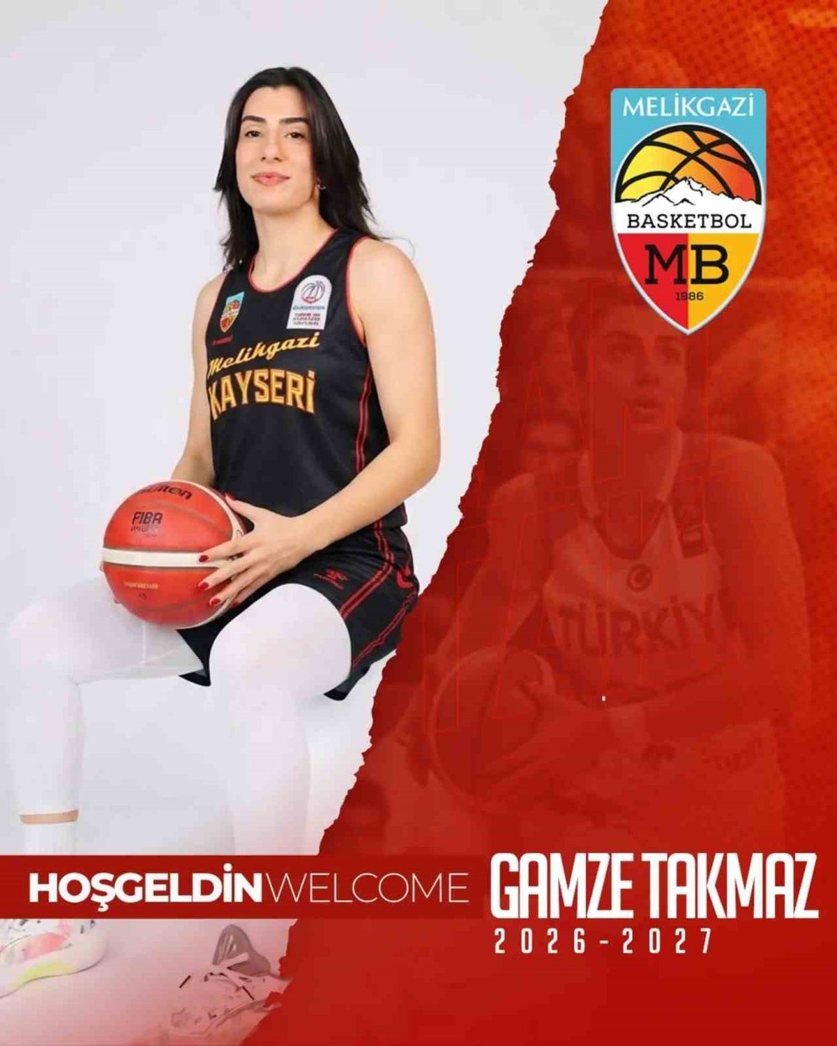 Melikgazi Kayseri Basketbol'un yeni transferi Gamze Takmaz