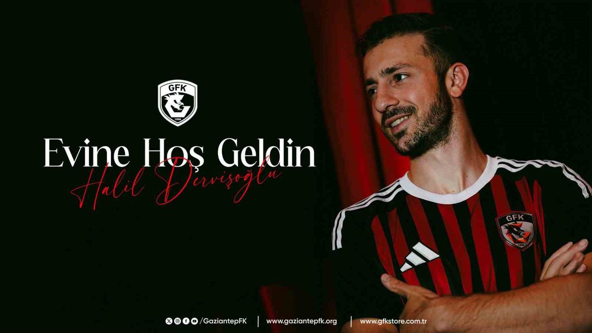 Gaziantep FK, Halil Dervişoğlu'nu Kiralık Olarak Kadrosuna Kattı