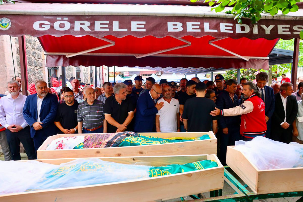 Görele'de Piknik Faciası: Anne ve İki Kızı Son Yolculuğuna Uğurlandı