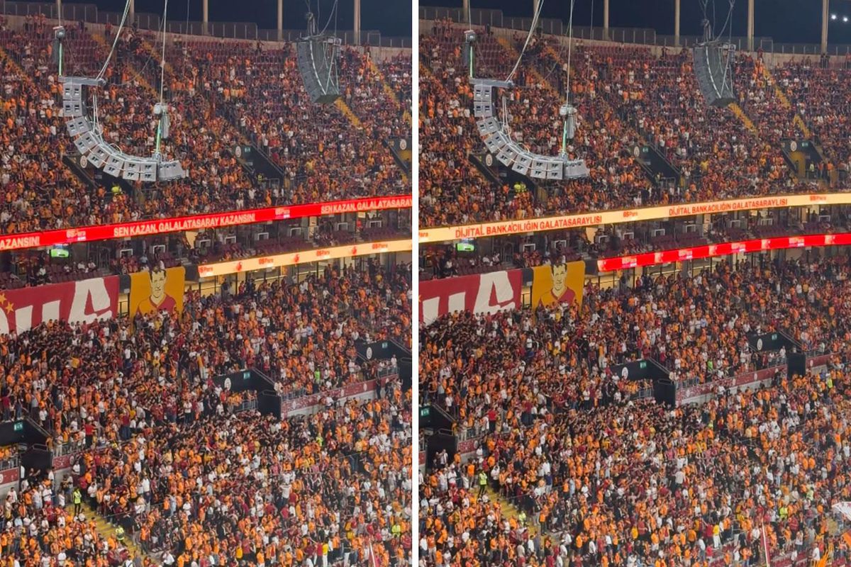 Galatasaray tribünlerinden “Mustafa Kemal’in askerleriyiz” tezahüratı