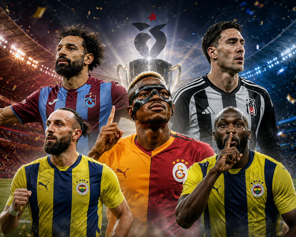 Yapay zeka Süper Lig’in gol kralını şimdiden açıkladı! Osimhen, Vlahovic, Lukaku, Onuachu…