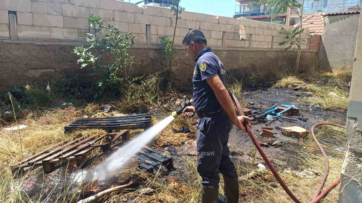 Aydın'da Bahçe Yangını Korkuttu