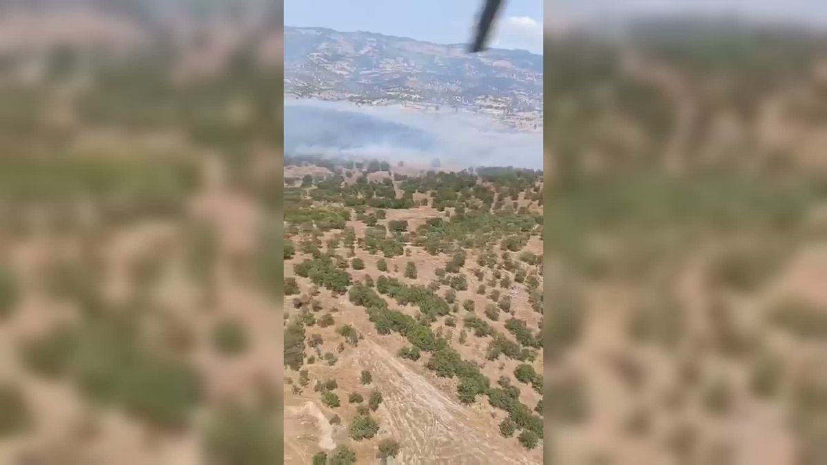 Balıkesir Sındırgı'da Orman Yangınına Müdahale Sürüyor