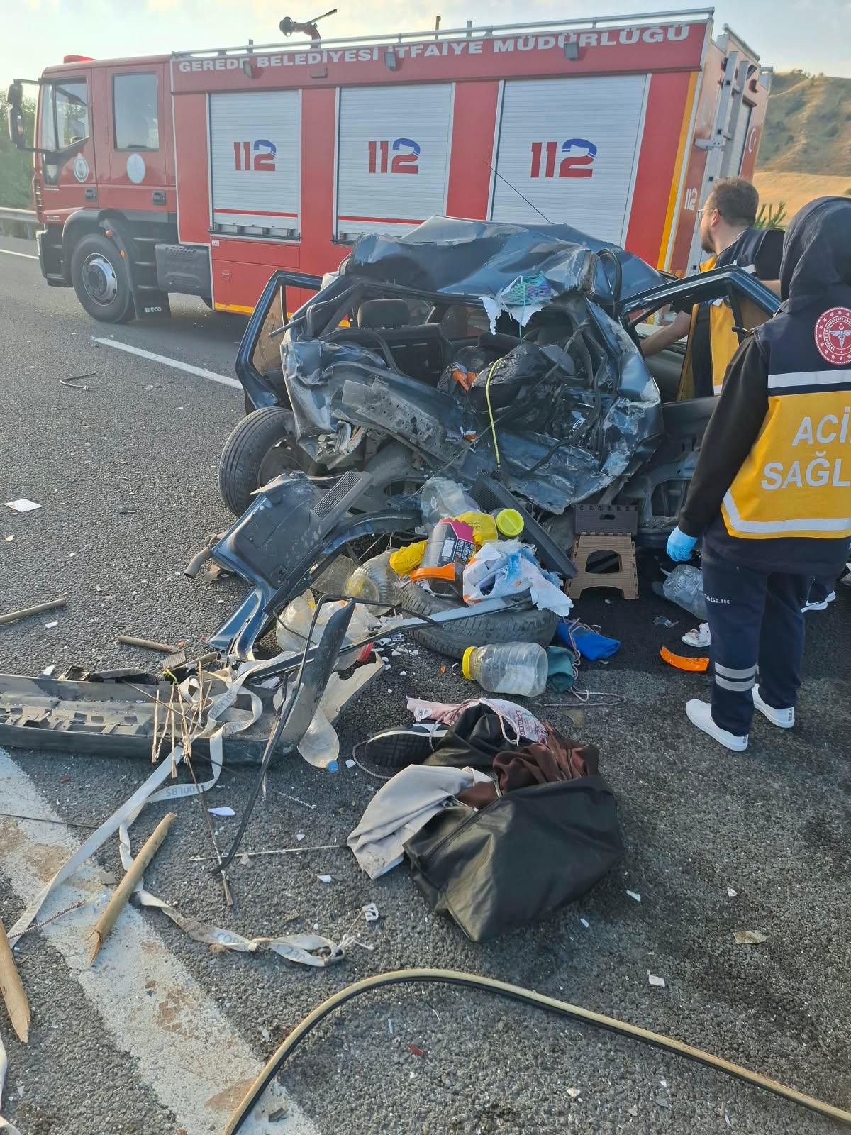 Gerede'de zincirleme kaza: 2 ölü, 2 ağır yaralı