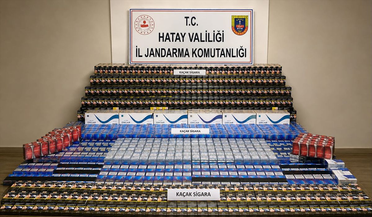 Dörtyol’da kaçak sigara operasyonu
