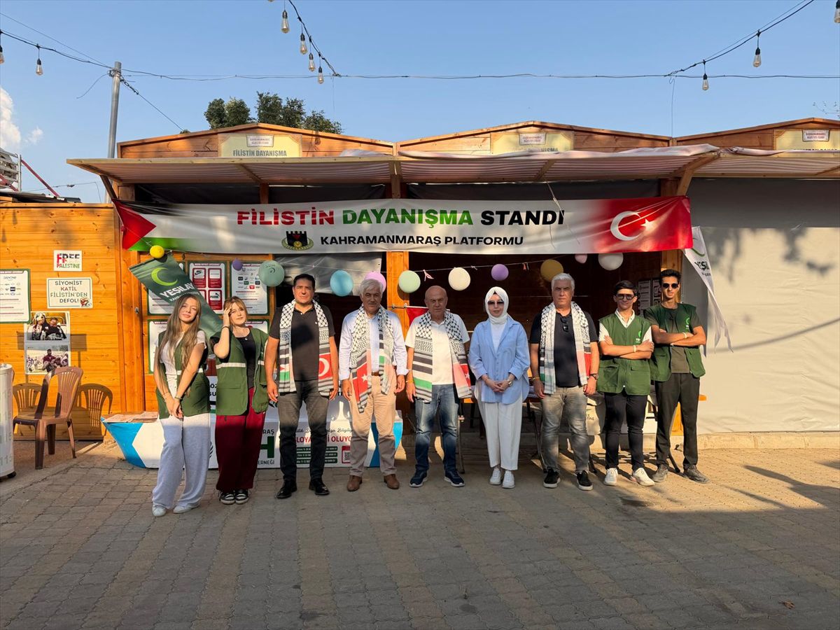 Maraş Fuarı'nda Filistin Dayanışma Standı Açıldı
