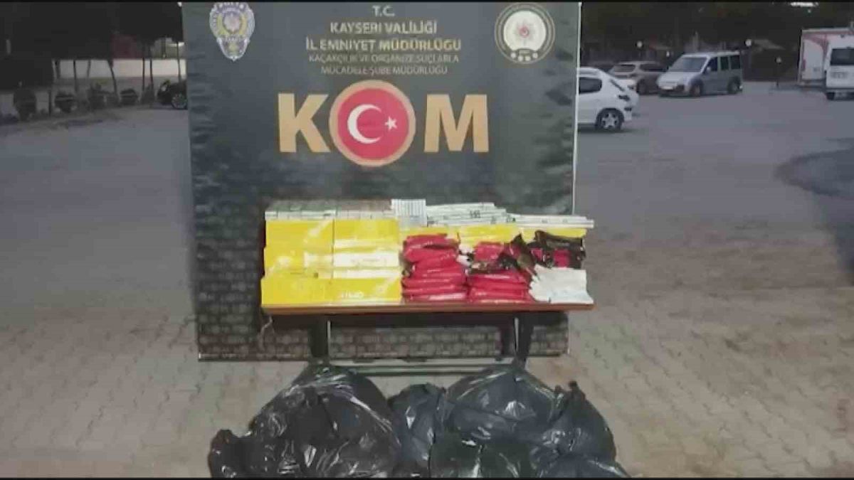 Kayseri'de Kaçak Sigara ve Nargile Tütünü Operasyonu: 1 Gözaltı