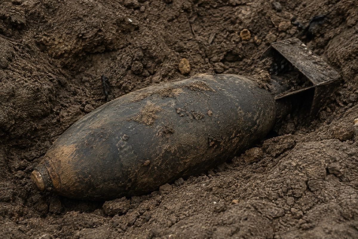 Heidenau'da II. Dünya Savaşı'ndan kalma 250 kilogramlık bomba bulundu