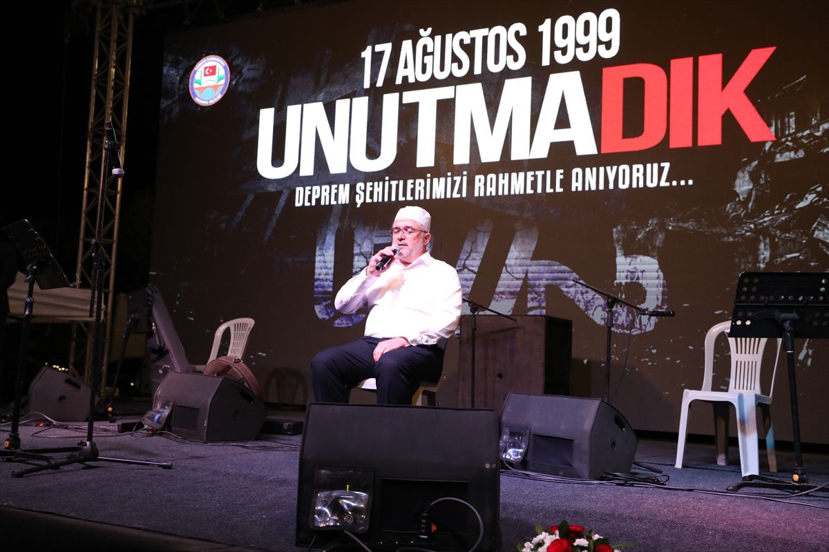 Sakarya'da Marmara Depremi Anma Programı