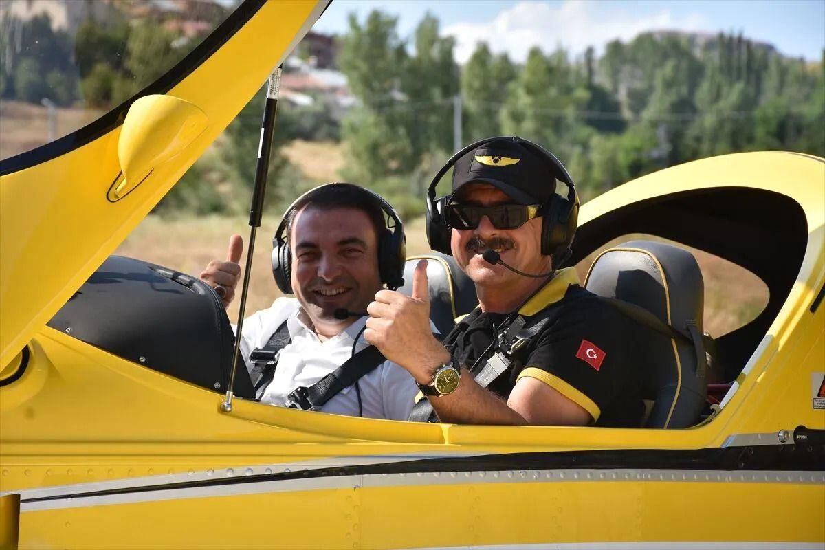 İş insanı Orhan Ünsal, özel uçağıyla Gümüşhane'nin Şiran ilçesine bağlı Çakırkaya köyünden Ankara'ya hareket etti.