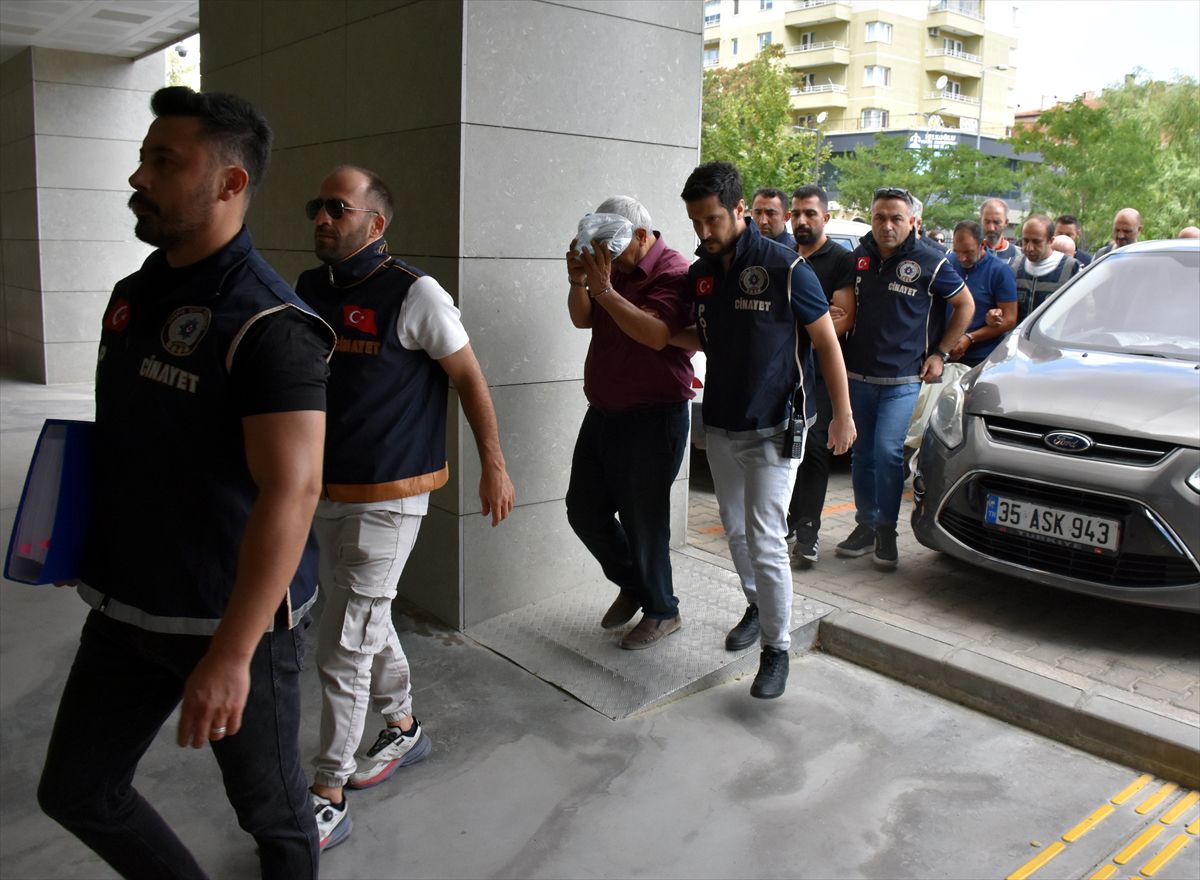 Kırıkkale'de ceset cinayetinde 17 zanlı adliyede