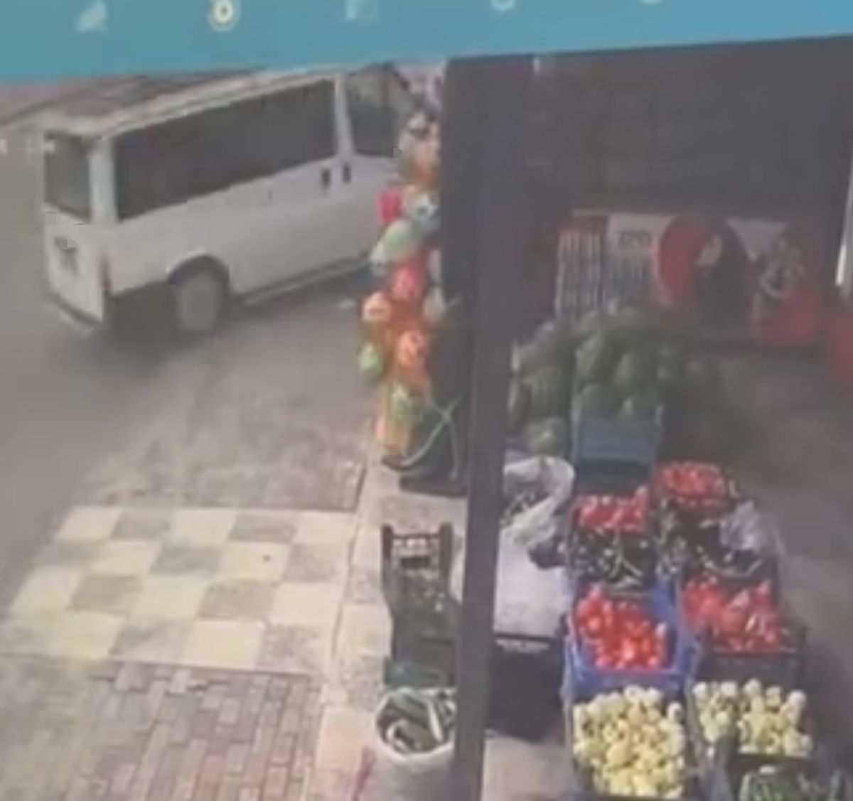 Elazığ'da Minibüs Bahçeye Devrildi
