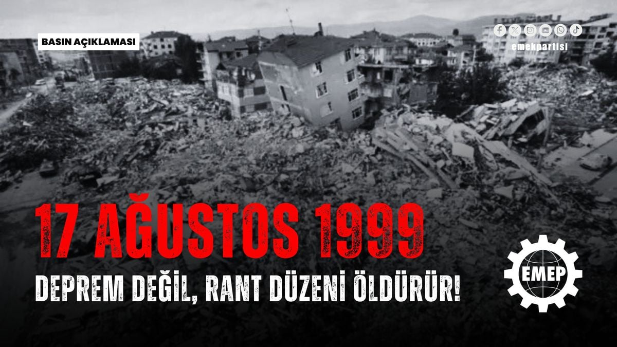 EMEP Genel Başkanı Aslan: 'Deprem değil, rant düzeni öldürür'