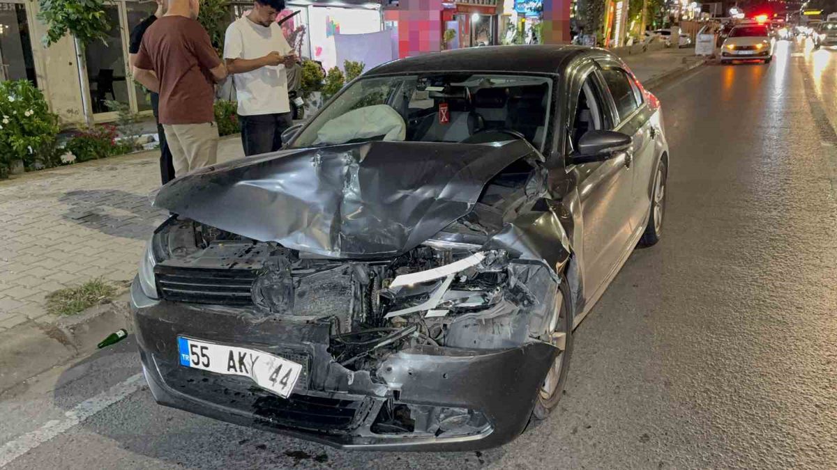 Samsun'da trafik kazası: 1 yaralı