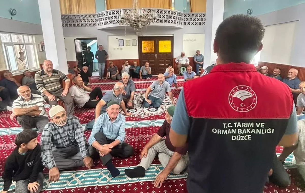 Yığılca'da çiftçilere yönelik bilgilendirme toplantısı yapıldı