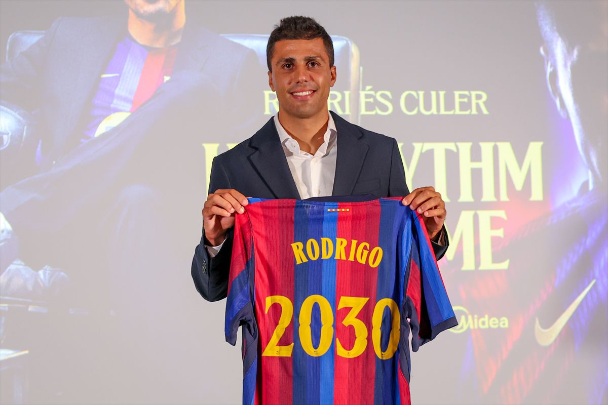 Barcelona, Rodri'yi 2030'a Kadar Kadrosuna Kattı