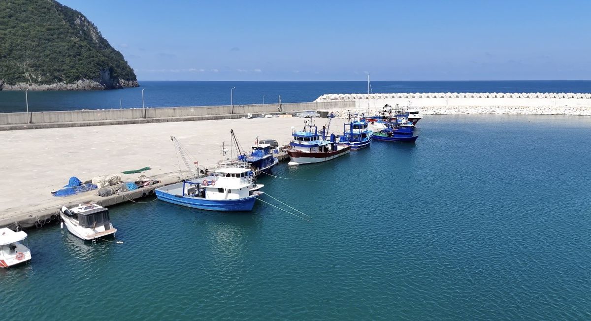 Amasra'nın Tarlaağzı Plajı dronla görüntülendi