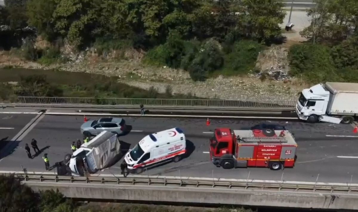 Anadolu Otoyolu'nda Zincirleme Kaza: 1 Yaralı
