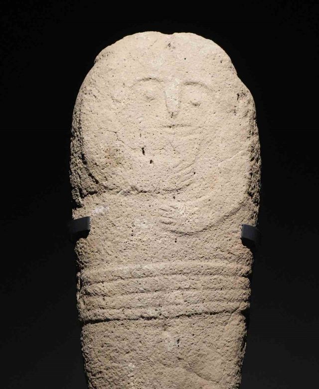 Stone Father statue exhibition