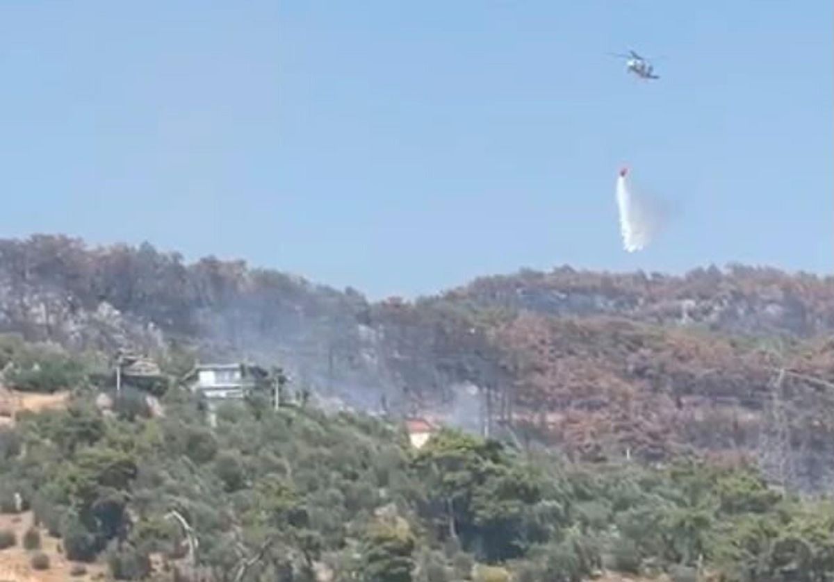 Fethiye'de Orman Yangını 1 Saatte Söndürüldü