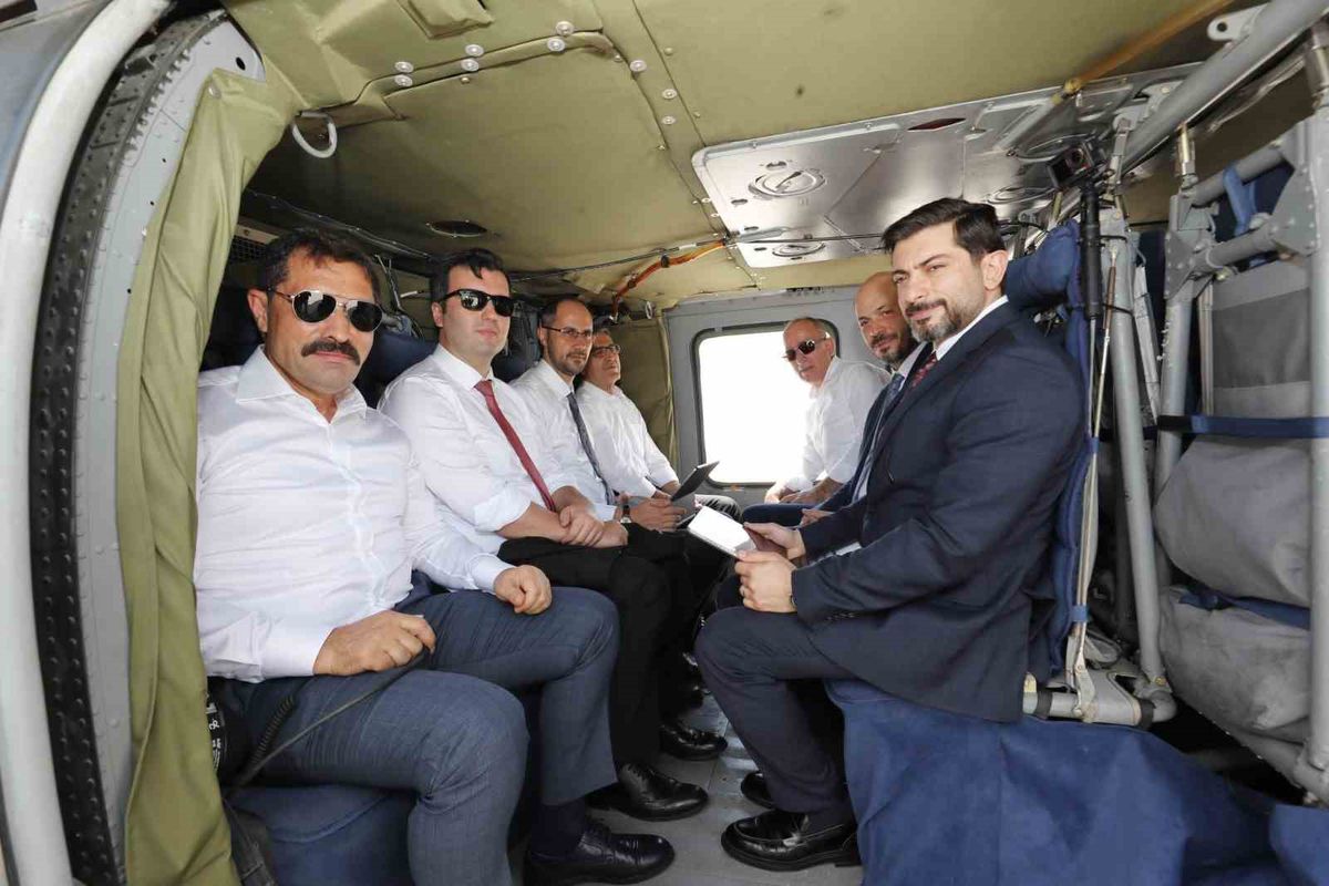 Hatay’da ihya ve inşa çalışmaları havadan incelendi