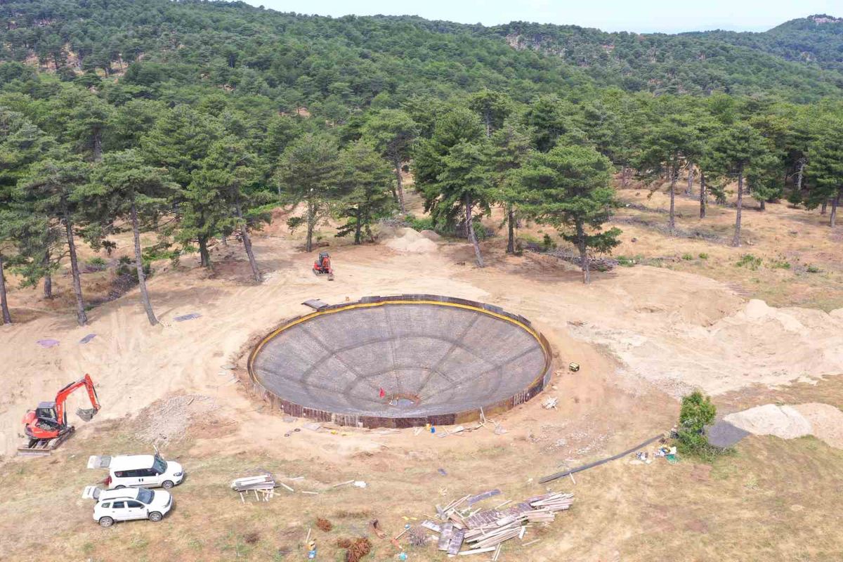Balıkesir'de Yeni Helikopter Yangın Havuzu Hizmete Girdi