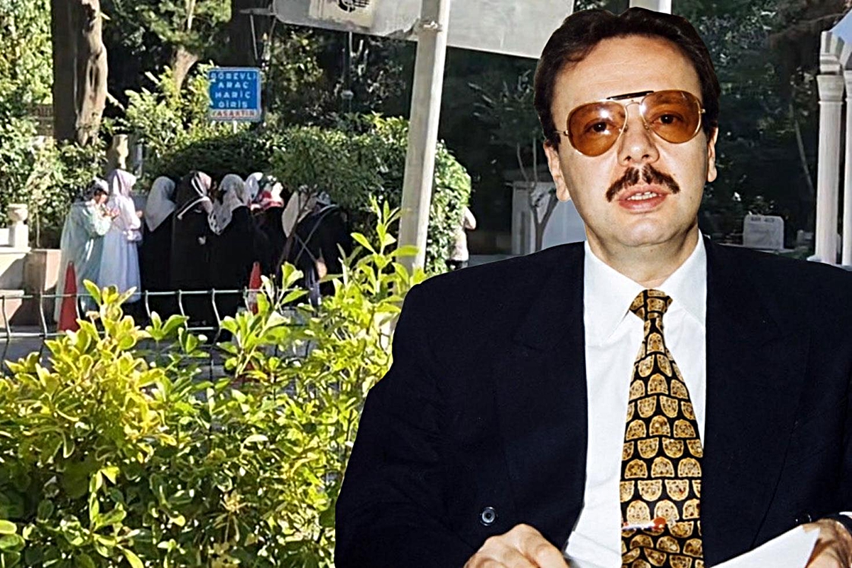Arif Ahmet Denizolgun'un mezarının açılacağını duyan cemaat mensupları Karacaahmet Mezarlığı'nda toplandı