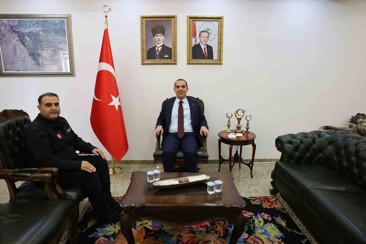 Iğdır Valisi Taşolar, Yeni AFAD Müdürü Tuncer Şeyda'yı Kabul Etti