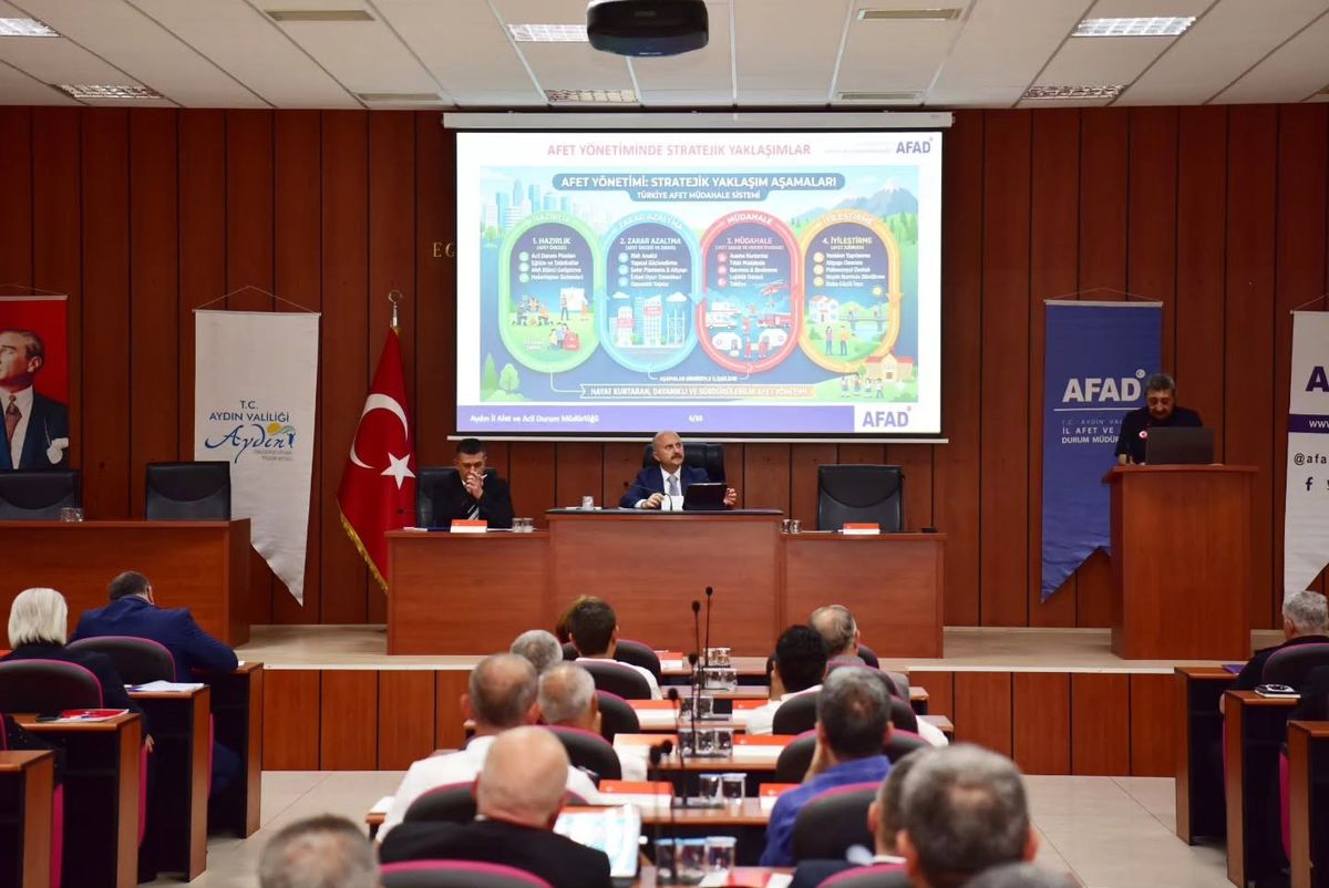 Aydın'da Afet Risk Azaltma Planı Toplantısı Yapıldı