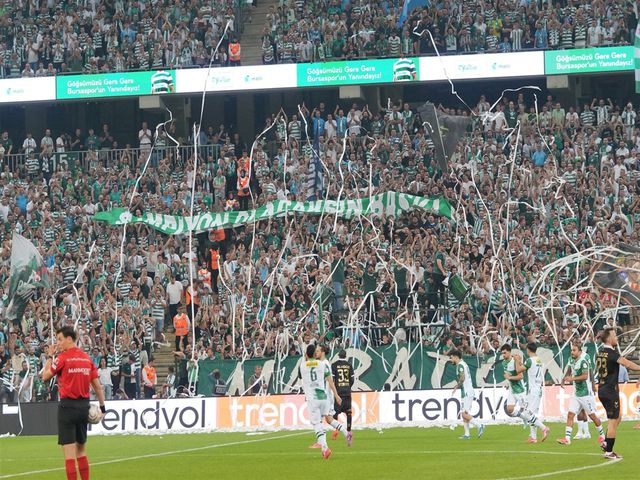 Bursaspor fans in the stands