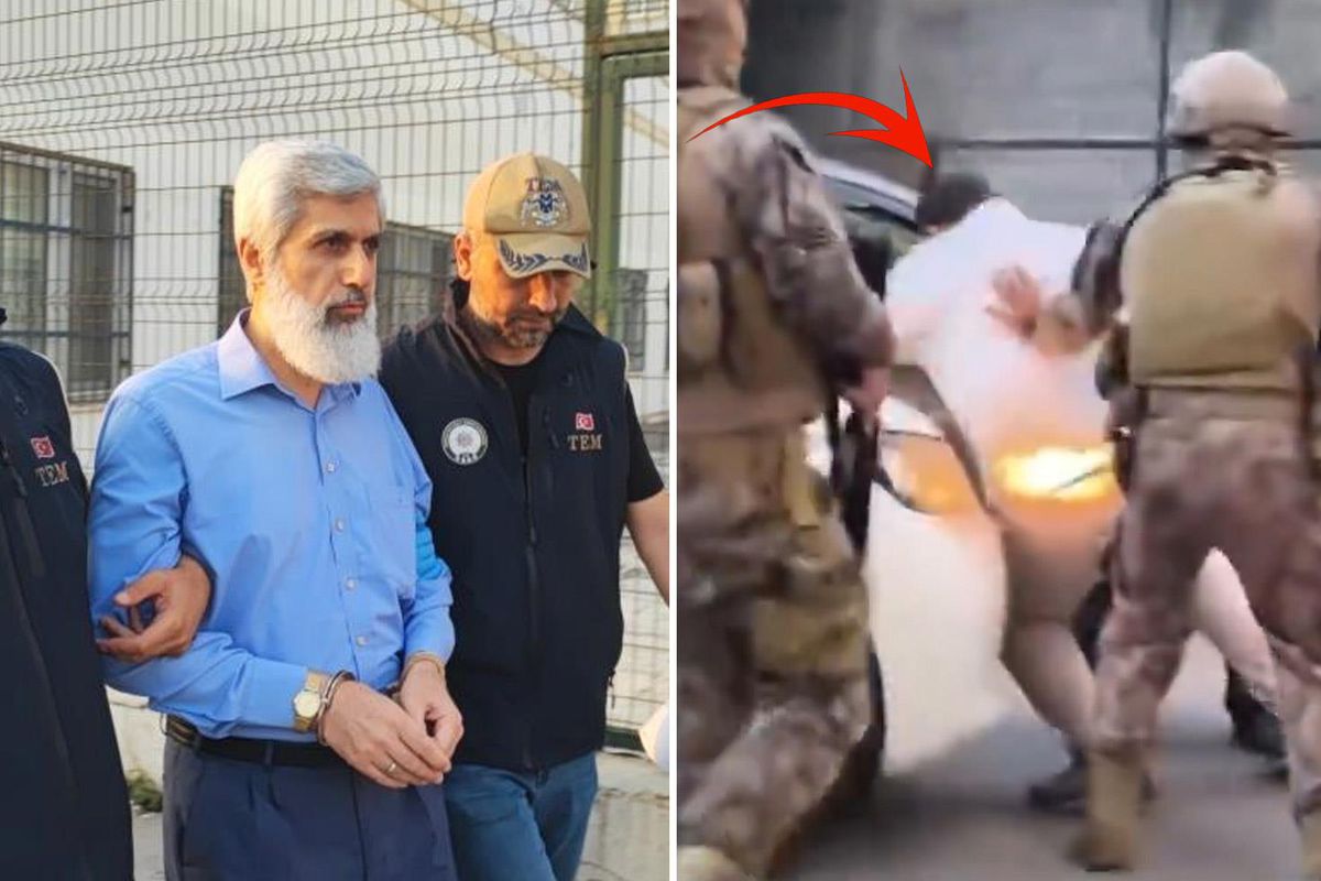 Destekçileri, Alparslan Kuytul'un bindirildiği aracın önüne yattı