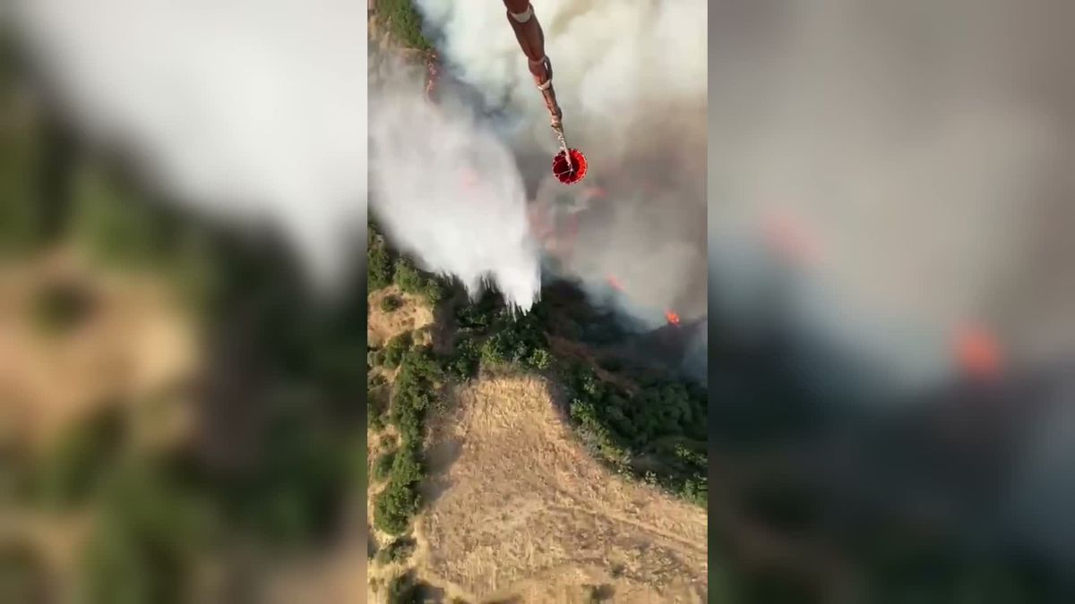 Manisa’da makilik alanda yangın... Havadan ve karadan müdahale sürüyor