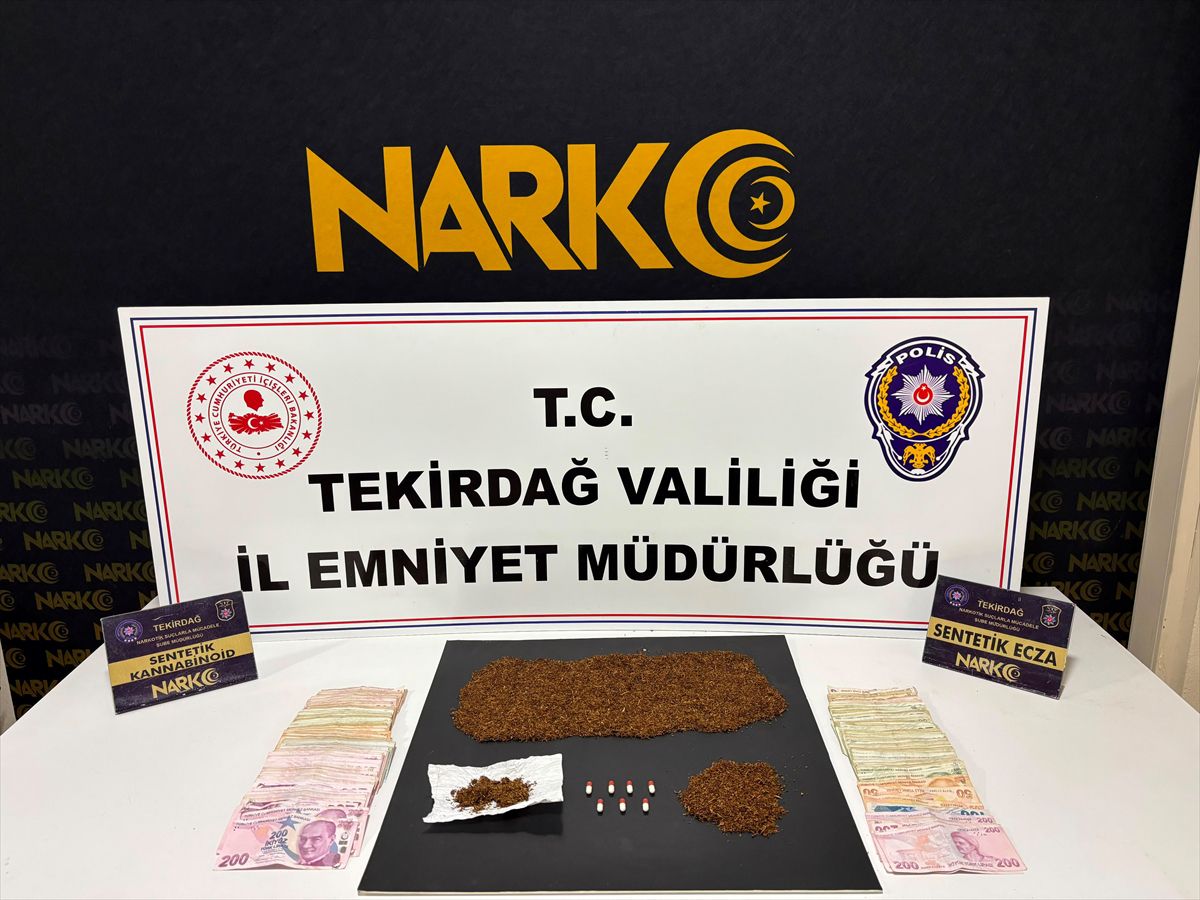 Tekirdağ'da uyuşturucu operasyonu: 8 tutuklama