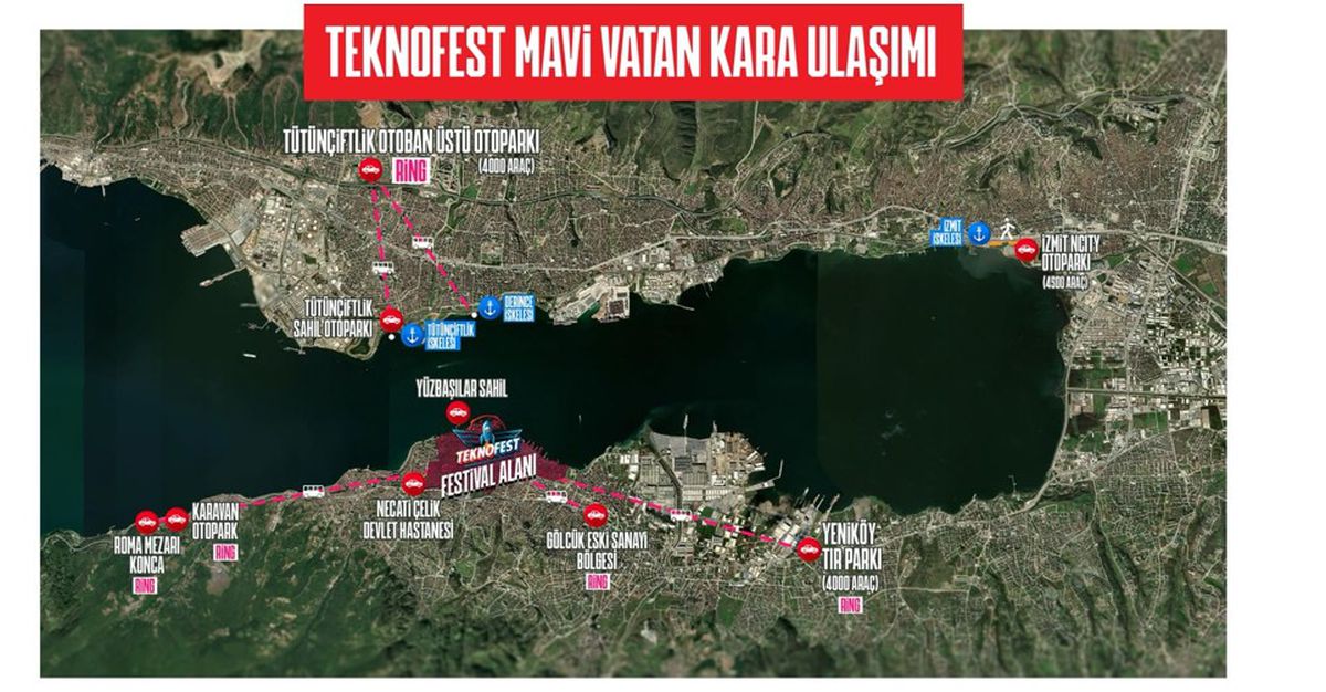 TEKNOFEST Mavi Vatan 2026 için Gölcük'te kapsamlı ulaşım planı
