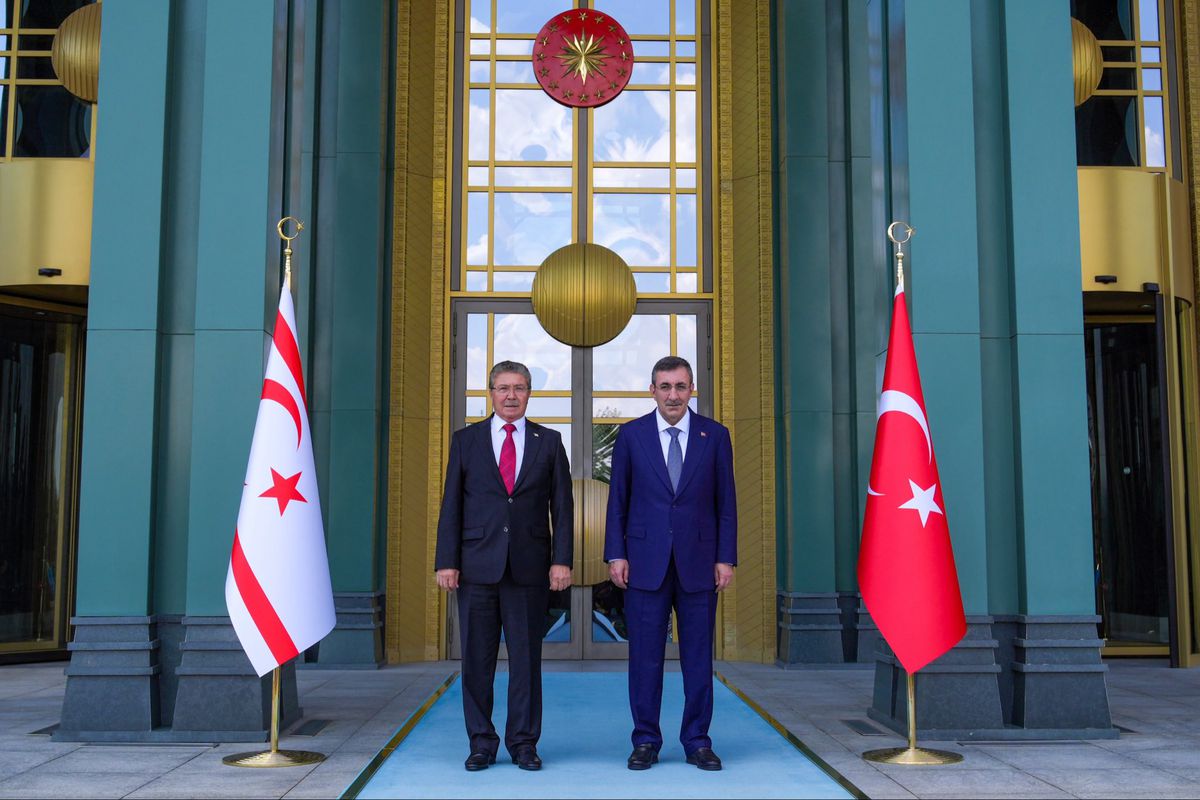 Cumhurbaşkanı Yardımcısı Yılmaz ve KKTC Başbakanı Üstel'den Fiber Projesi Ek Protokolü