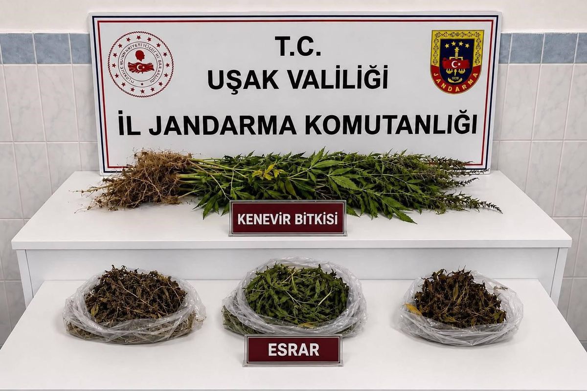 Uşak'ta Jandarmadan Kaçakçılık Operasyonu: Çok Sayıda Makaron ve Uyuşturucu Ele Geçirildi