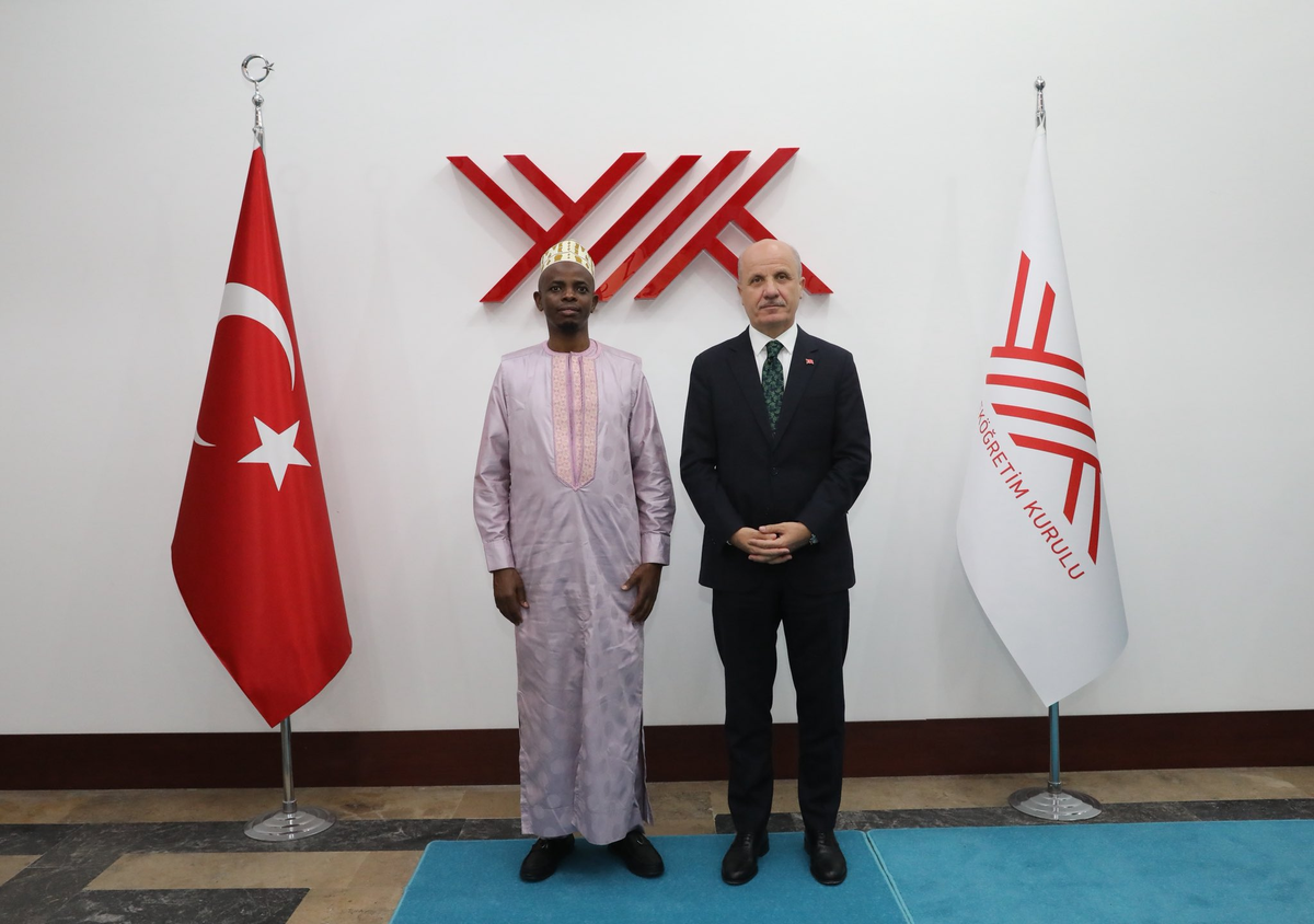 YÖK Başkanı Özvar, Ruanda Müftüsü ile Yükseköğretim İş Birliğini Görüştü