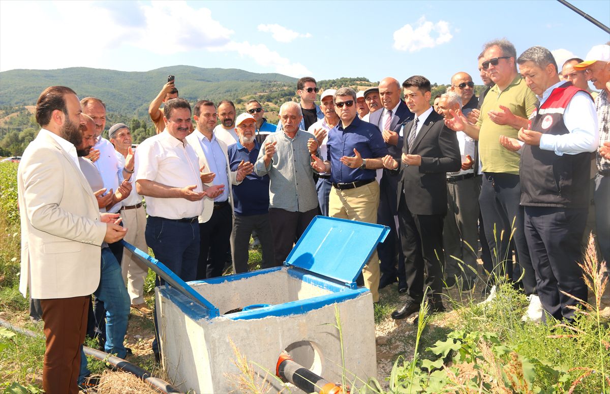 Amasya'da 3 Bin Dönüme Basınçlı Sulama Sistemi Açıldı