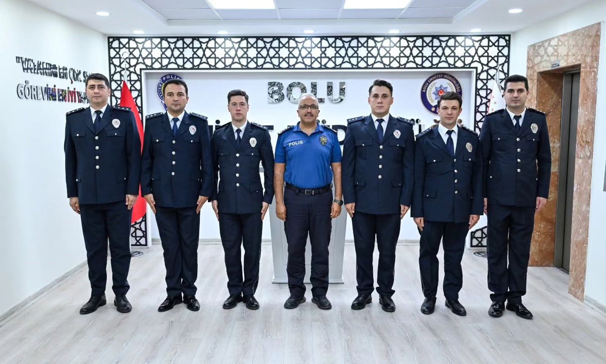 Bolu'da Başkomiser Rütbe Terfi Töreni